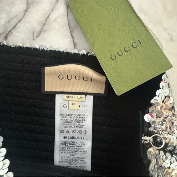 Gucci Silver Sequin Top Size XS/SM - Picture 5 of 5